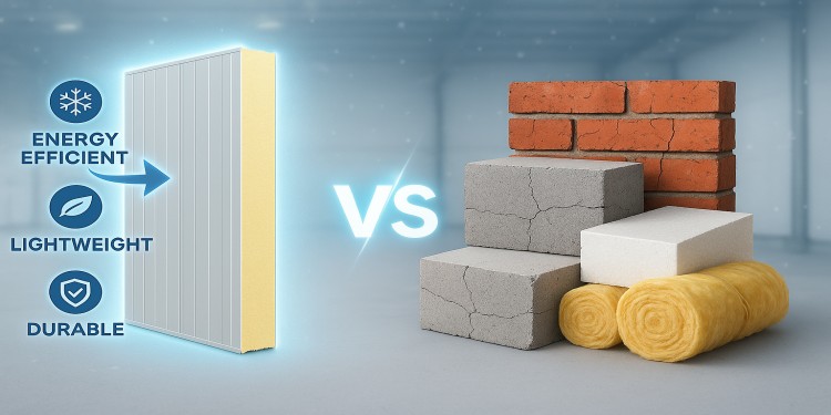 تفاوت ساندویچ پانل سردخانه ای با دیگر مصالح